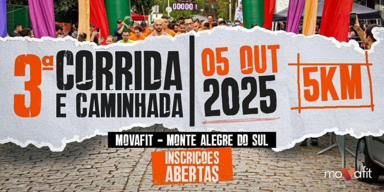 3ª Corrida MOVAFIT - Monte Alegre do Sul/SP