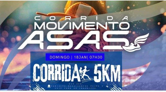 1ª Corrida e Caminhada  MOVIMENTO ASAS  ÁGUAS DE LINDOIA/SP