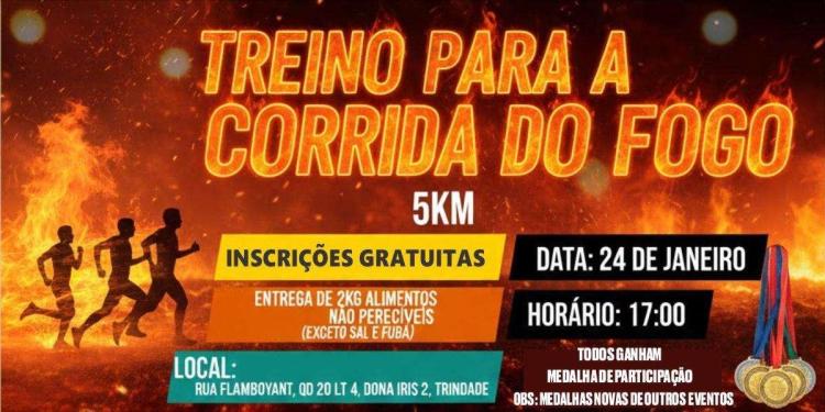 TREINO PARA A CORRIDA DO FOGO