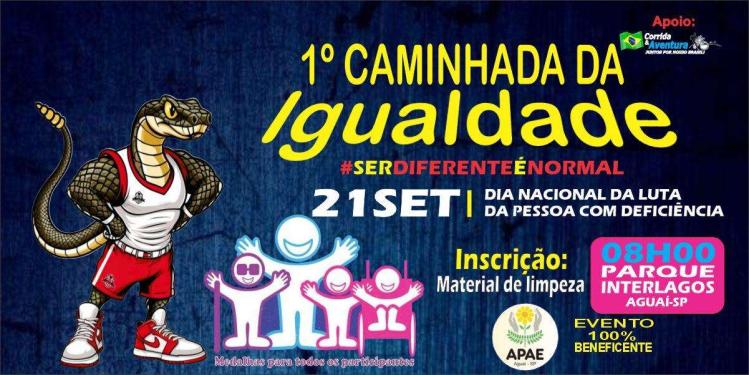 CAMINHADA DIA NACIONAL DE LUTA DA PESSOA COM DEFICIÊNCIA